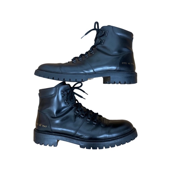COMMON PROJECTS LEATHER HIKING BOOTS - Picture 3 of 7